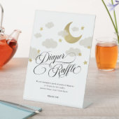 Moon Stars Cloud Baby Dusche Windel Raffle Schild (In Situ)