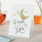 Moon Stars Cloud Cards and Gifts Baby Shooting Sig Sockelschild (In Situ)