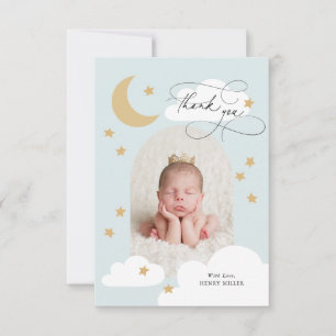 Moon Stars Clouds Arch Foto Blue Vielen Dank Dankeskarte