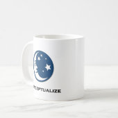 Moon Stars Conceptualize Kaffeetasse (Vorderseite Links)