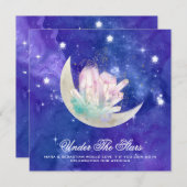*~* MOON STARS CRYSTAL UAWG AR14 Website Hochzeit Einladung (Vorne/Hinten)