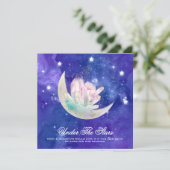 *~* MOON STARS CRYSTAL UAWG AR14 Website Hochzeit Einladung (Stehend Vorderseite)