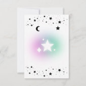 Moon & Stars Einladung (Rückseite)