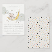 Moon & Stars Elephant Bunny Books for Baby Shootin Begleitkarte (Vorne/Hinten)