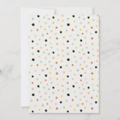 Moon Stars Elephant Bunny Girl Babydusche einladen Dankeskarte (Rückseite)