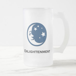 Moon Stars Erleuchtung Mattglas Bierglas