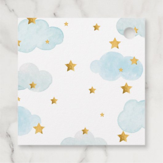 Moon & Stars favor tag Geschenkanhänger (Rückseite)