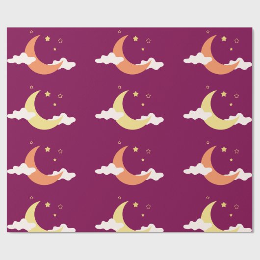 Moon & Stars Geschenkpapier (Flach)