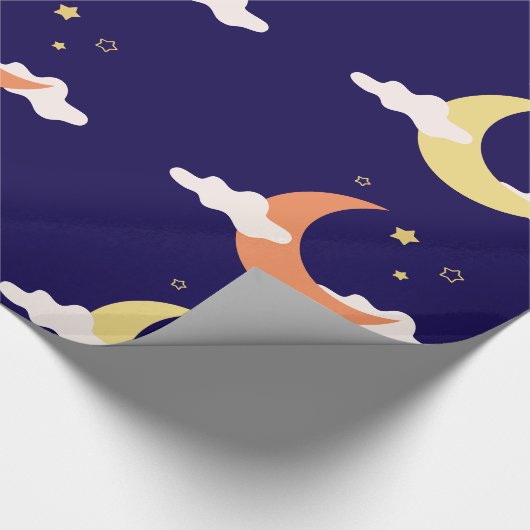 Moon & Stars Geschenkpapier (Ecke)