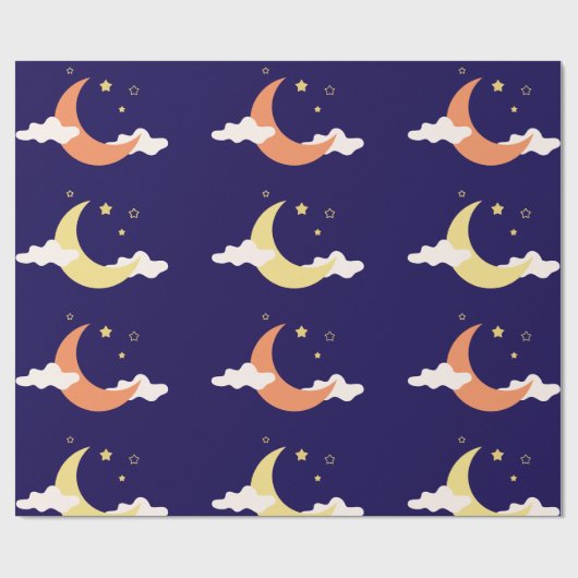Moon & Stars Geschenkpapier (Flach)