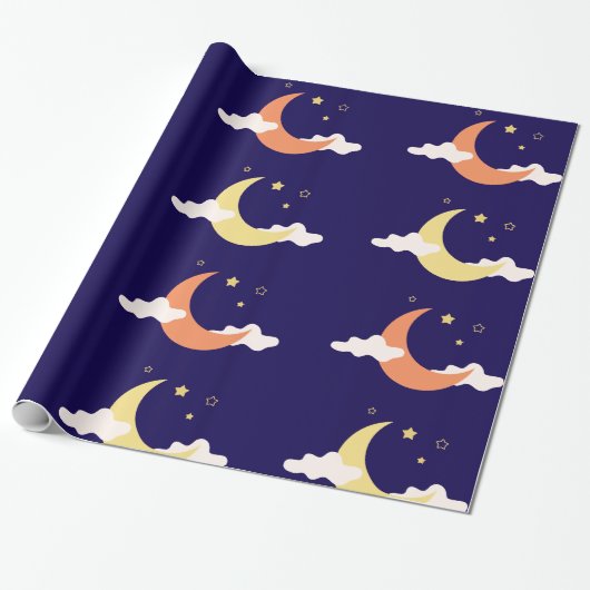 Moon & Stars Geschenkpapier (Ungerollt)
