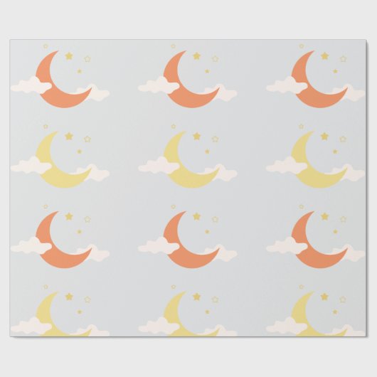 Moon & Stars Geschenkpapier (Flach)