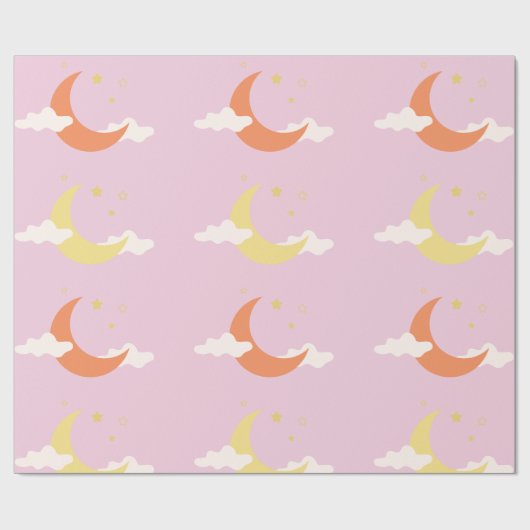 Moon & Stars Geschenkpapier (Flach)