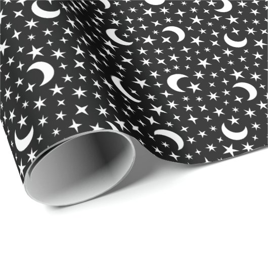 Moon & Stars Geschenkpapier (Rolleneckpunkt)
