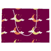 Moon & Stars Große Geschenktasche Geschenktüte (Rückseite)