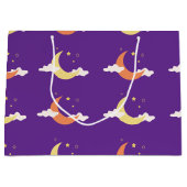 Moon & Stars Große Geschenktasche Geschenktüte (Vorderseite)