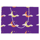 Moon & Stars Große Geschenktasche Geschenktüte (Rückseite)