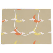 Moon & Stars Große Geschenktasche Geschenktüte (Vorderseite)