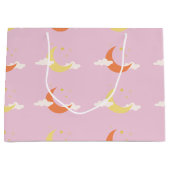 Moon & Stars Große Geschenktasche Geschenktüte (Vorderseite)