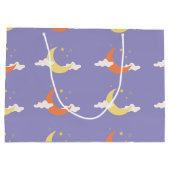 Moon & Stars Große Geschenktasche Große Geschenktüte (Rückseite)