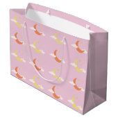 Moon & Stars Große Geschenktüte (Rückseite Schrägansicht)