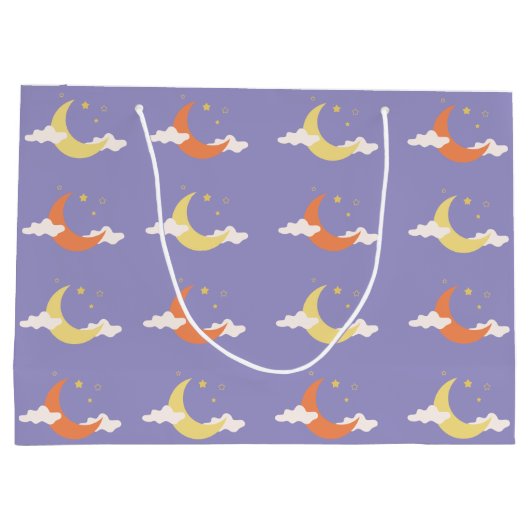 Moon & Stars Große Geschenktüte (Rückseite)