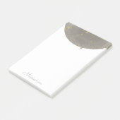 Moon Stars Imitate Gold Post-it Notes Klebezettel (angewinkelt)