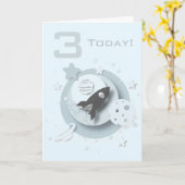 Moon & Stars individuell anpassbare Geburtstagskar Karte (Gelbe Blume)