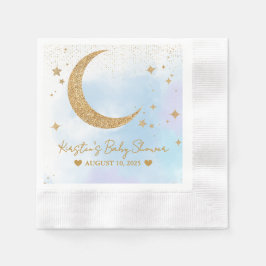 Moon & Stars Kinderdusche geprägt Serviette