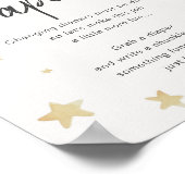 Moon Stars Kinderdusche Spätnächtliche Windeln Unt Poster (Ecke)