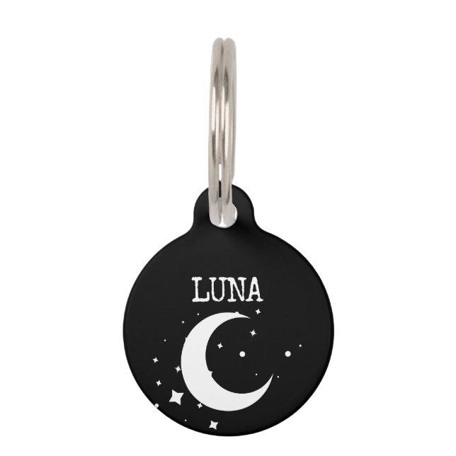 Moon Stars Luna Haustiermarke (Vorderseite)
