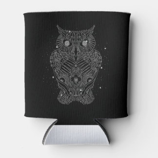 Moon Stars Mandala Owl Galaxy Night Animal Bird Dosenkühler