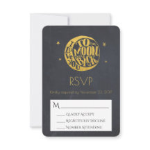 Moon & Stars mit romantischem Sprichwort Hochzeit 