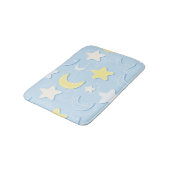 Moon & Stars Muster Badematte (Schrägansicht)