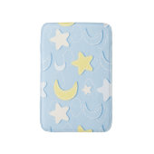 Moon & Stars Muster Badematte (Vorderseite Vertikal)