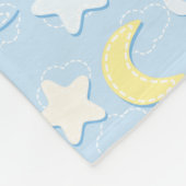 Moon & Stars Muster Fleecedecke (Ecke)