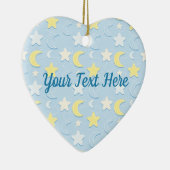 Moon & Stars Muster Keramik Ornament (Rechts)