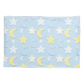 Moon & Stars Muster Kissenbezug (Rückseite)