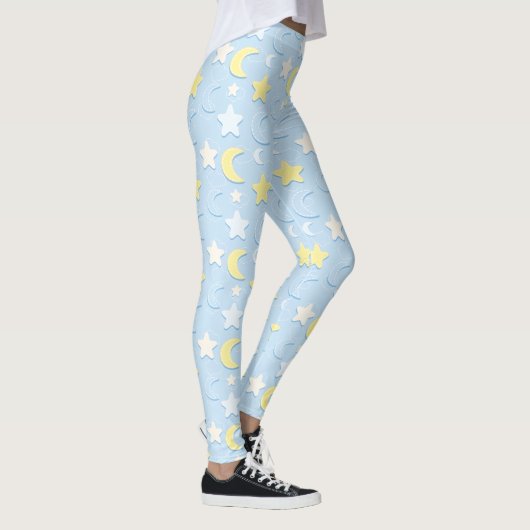 Moon & Stars Muster Leggings (Rechts)