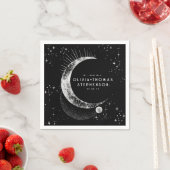 Moon Stars Night Sky Mystical Romantic Napkins Serviette (Beispiel)