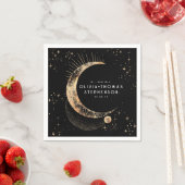 Moon Stars Night Sky Mystical Romantic Napkins Serviette (Beispiel)