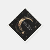 Moon Stars Night Sky Mystical Romantic Napkins Serviette (Ecke)