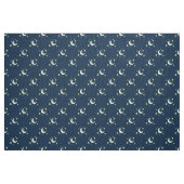 Moon & Stars Original Textile Print auf Navy Stoff (Fat Quarter (45,7 x 55,9 cm))