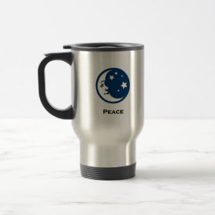 Moon Stars Peace Reisebecher