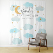 Moon & Stars personalizado texto Tapestry Wandteppich (Beispiel)