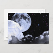 Moon & Stars Postkarte (Vorne/Hinten)