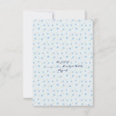 Moon & Stars RSVP Karte (Rückseite)