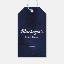 Moon Stars & String Lights Brautparty Geschenkanhänger