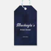 Moon Stars & String Lights Brautparty Geschenkanhänger (Rückseite)