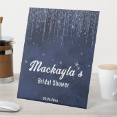 Moon Stars & String Lights Brautparty Sockelschild (In Situ)